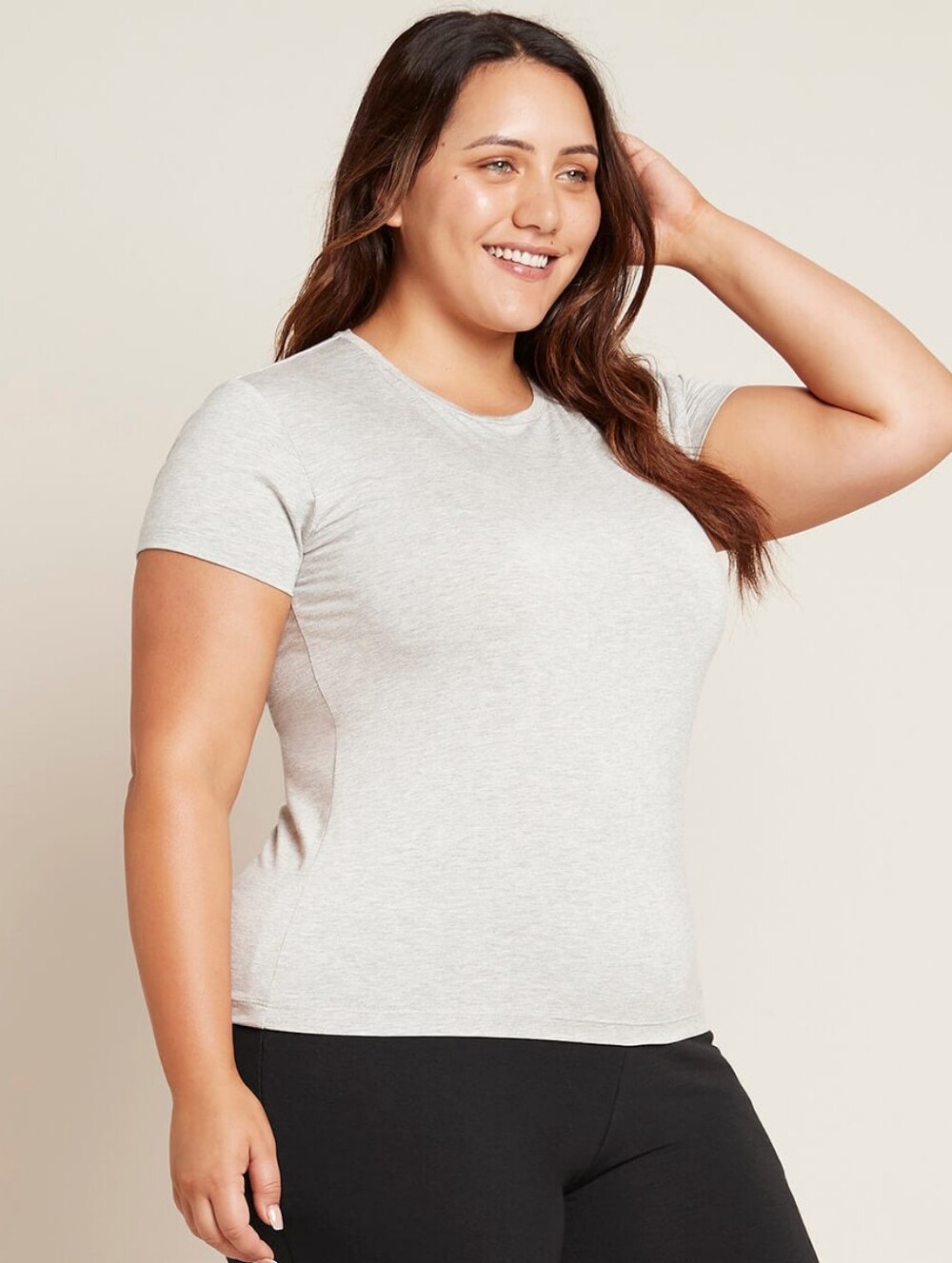 BOODY Organic Bamboo Crew Neck Short Sleeve Tee - Grey XL - NWT